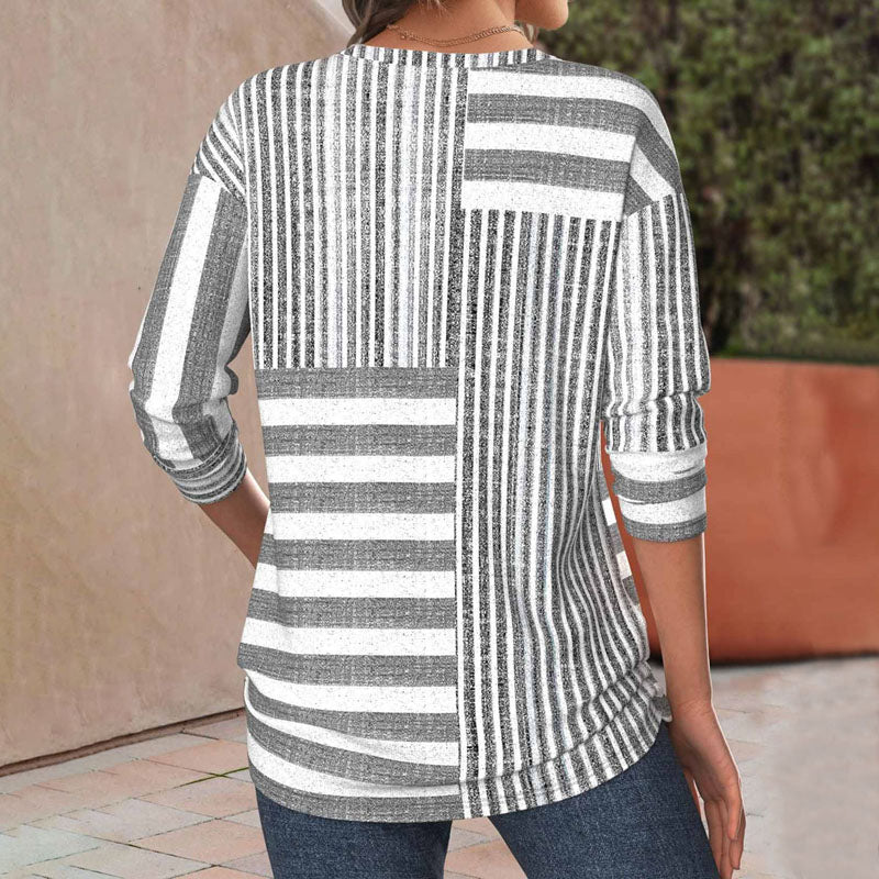 Jacqueline | Chic Striped Blouse