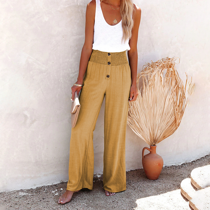 Katie | Women’s Trendy High-Waist Casual Wide-Leg Trousers