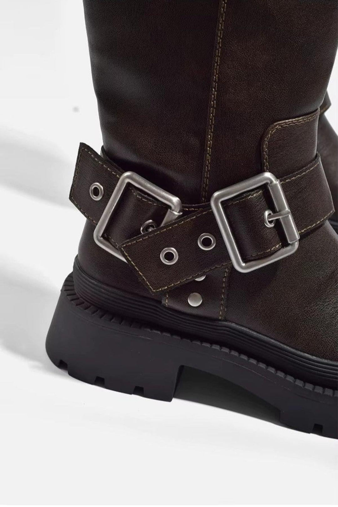 Rachel | Women’s Mid-Calf Buckle Strap Boots