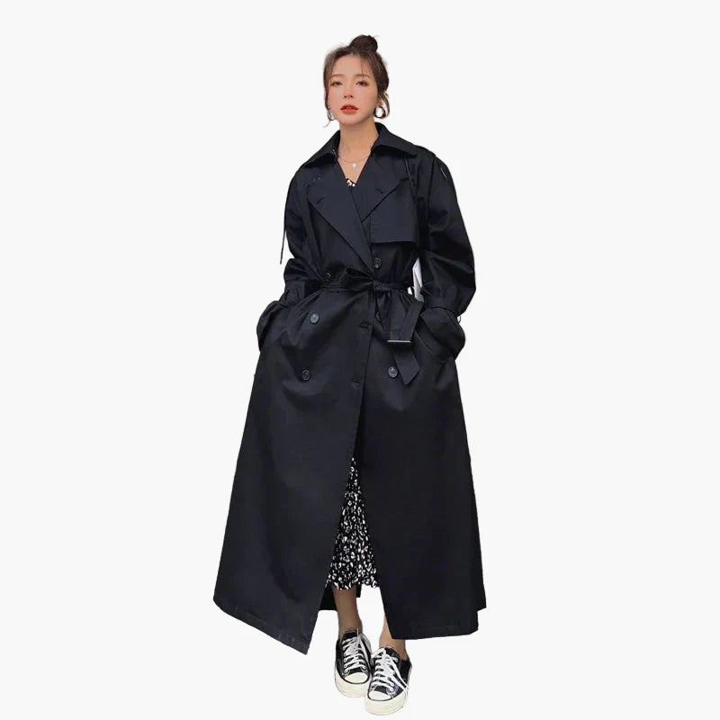 Scarlett | Women’s Double Breasted Oversized Long Trench Coat