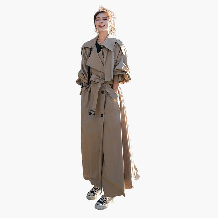 Scarlett | Women’s Double Breasted Oversized Long Trench Coat