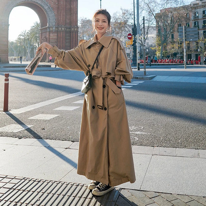 Scarlett | Women’s Double Breasted Oversized Long Trench Coat