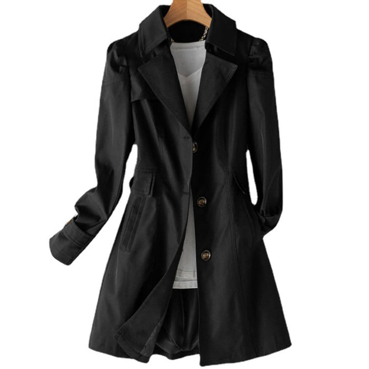 Kate | Women’s Elegant Long Single-Breasted Trench Coat