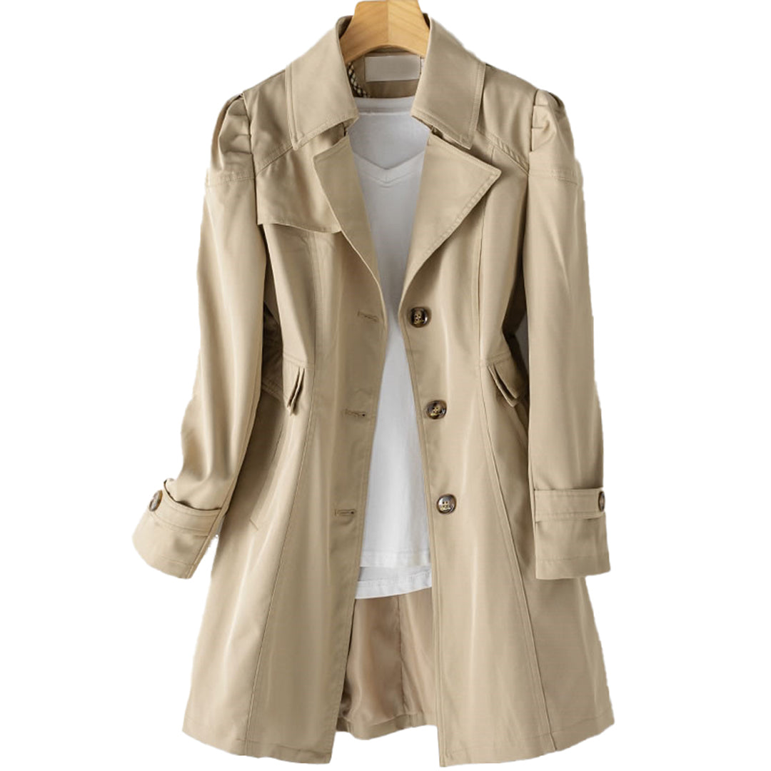 Kate | Women’s Elegant Long Single-Breasted Trench Coat