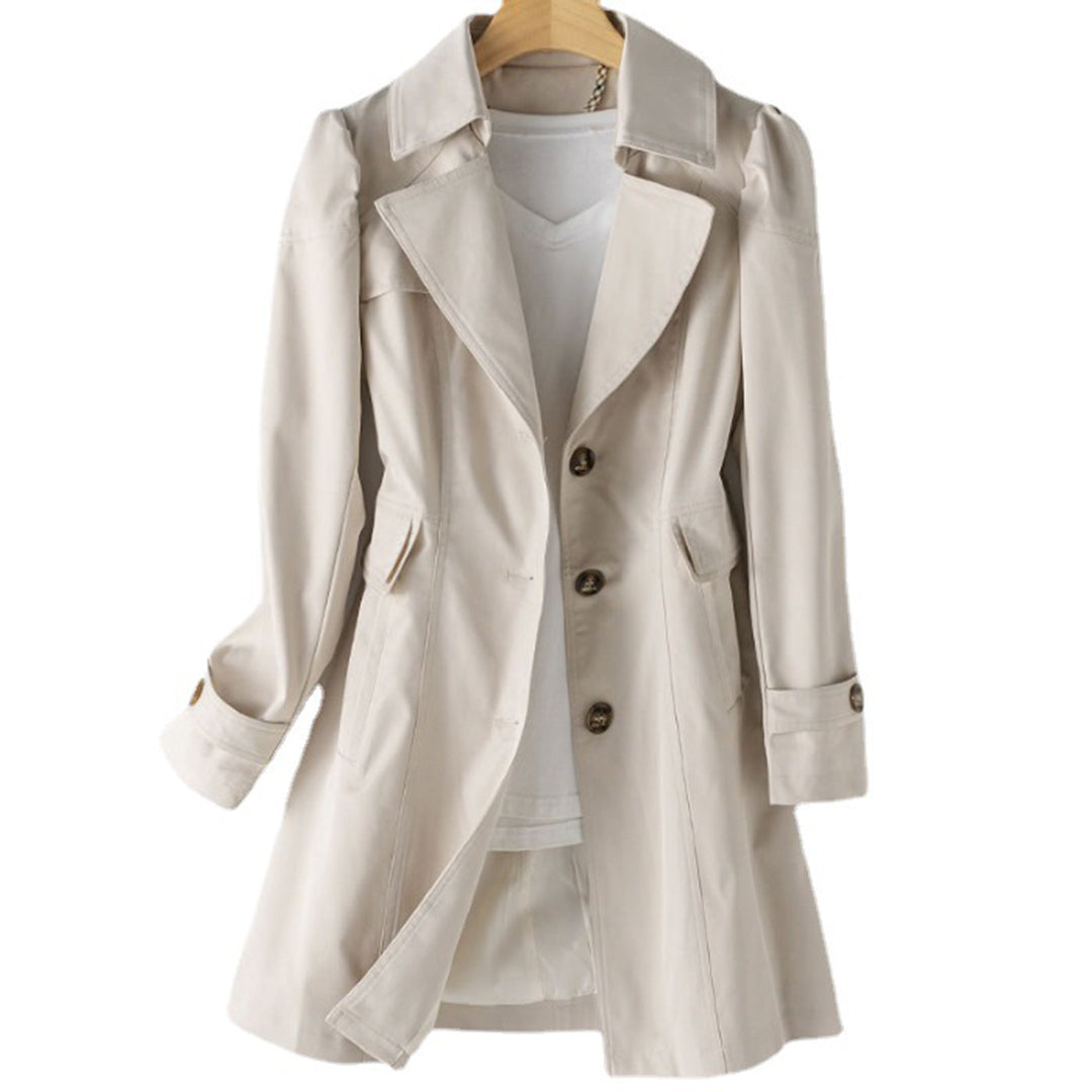 Kate | Women’s Elegant Long Single-Breasted Trench Coat