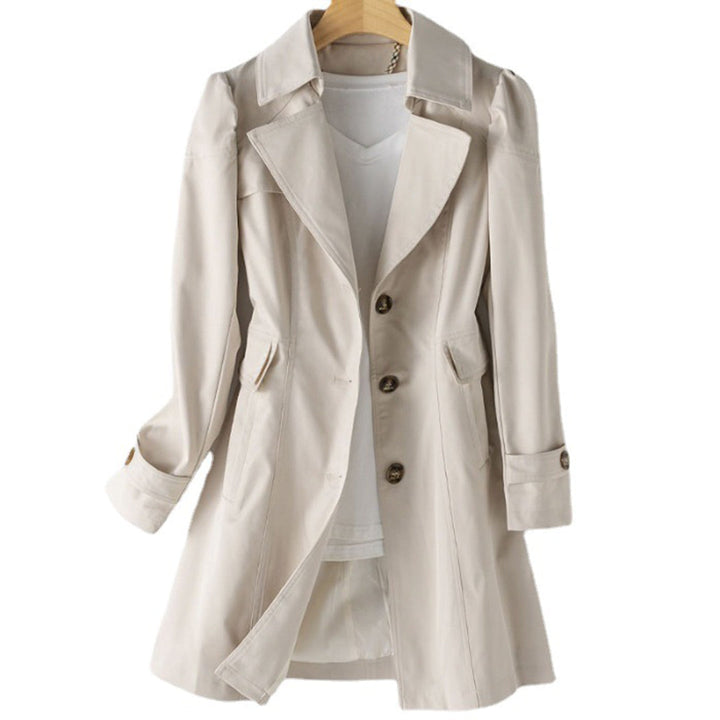 Kate | Women’s Elegant Long Single-Breasted Trench Coat