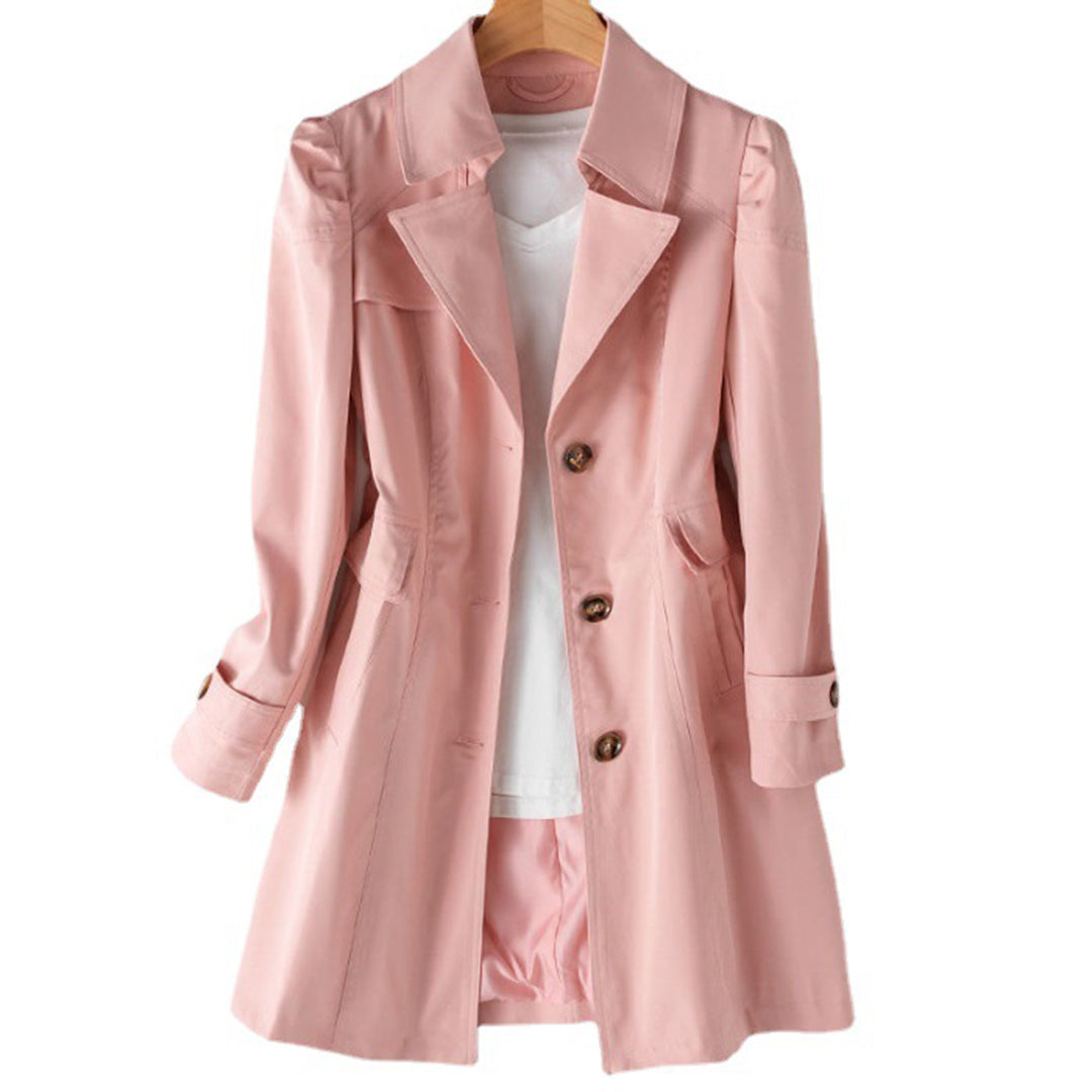 Kate | Women’s Elegant Long Single-Breasted Trench Coat