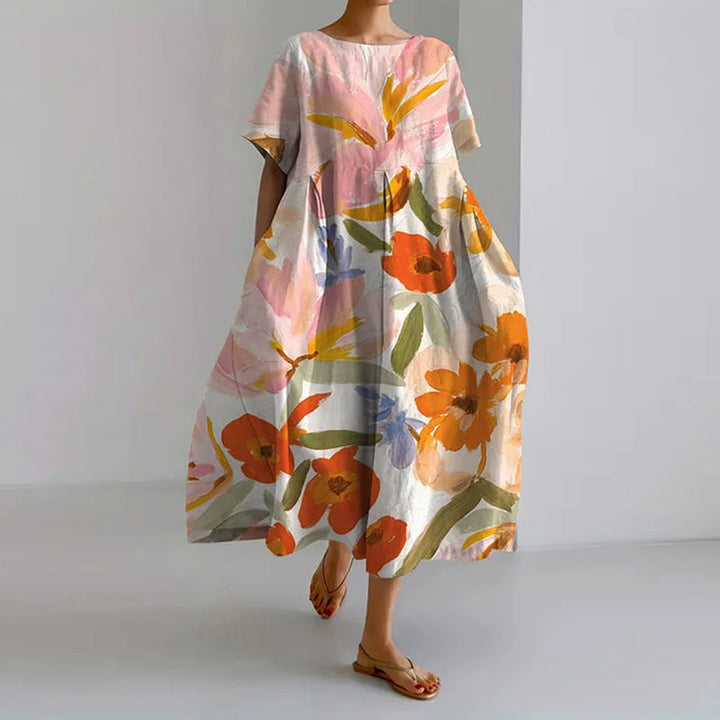 Laura | Watercolor Floral Summer Dress