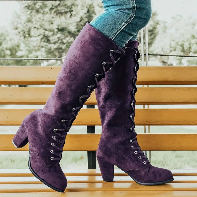 Anna | Women’s Knee-High Block Heel Boots