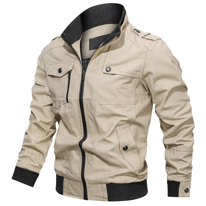 Michael | Men’s Zip-Up Utility Jacket with Ribbed Cuffs