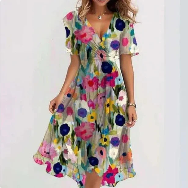 Celia | Elegant V-neck Dress