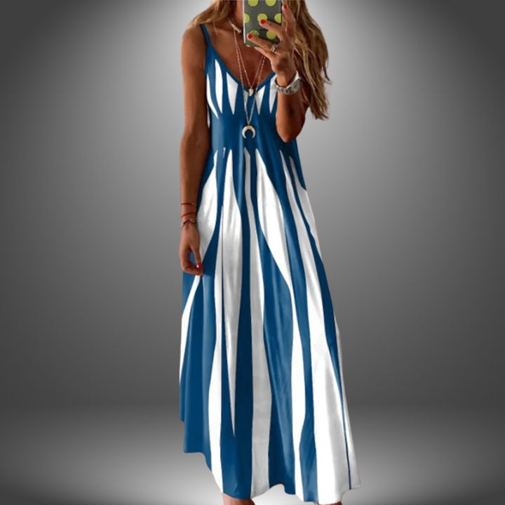 Bianca | Striped Maxi Dress