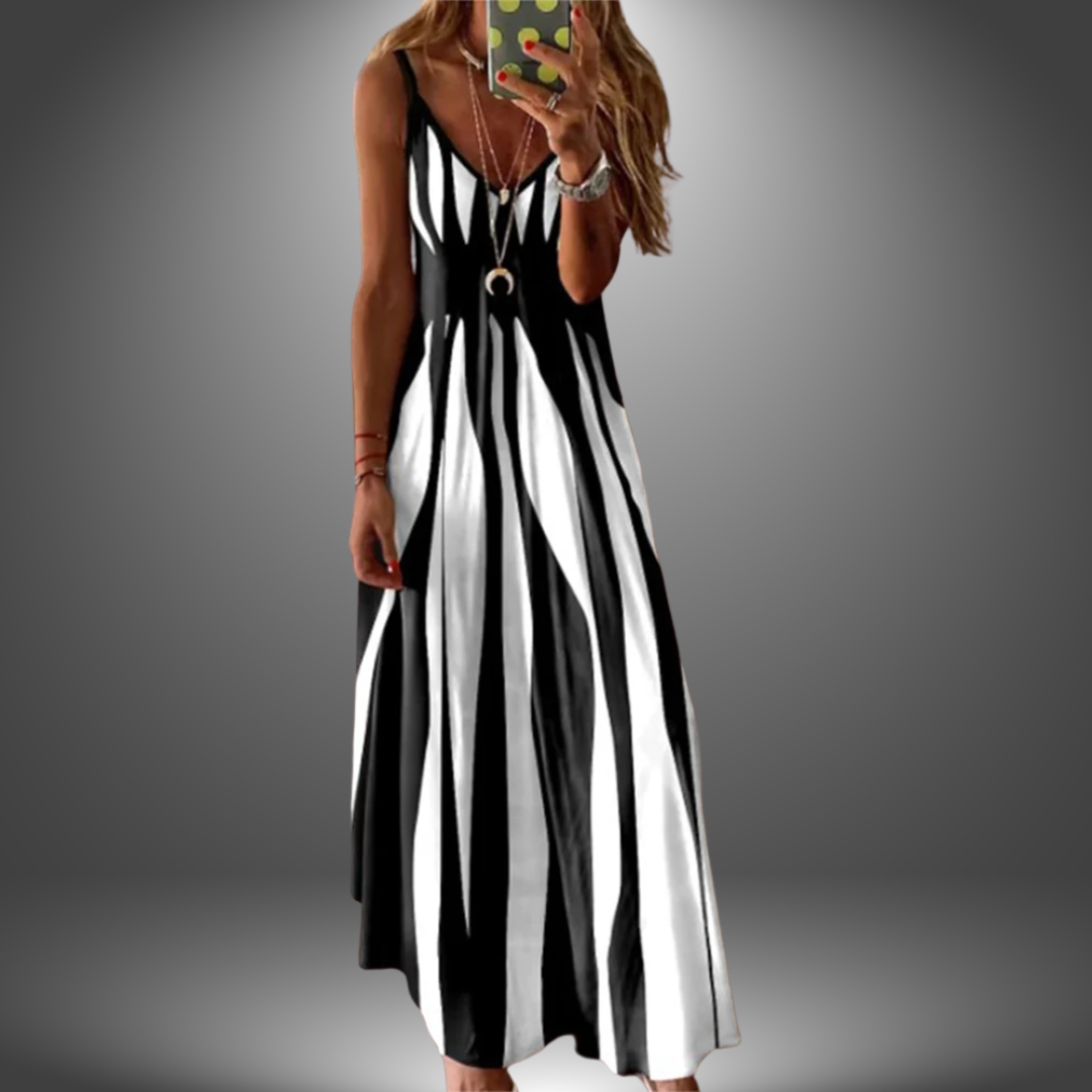 Bianca | Striped Maxi Dress