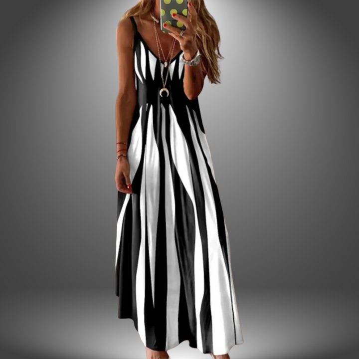 Bianca | Striped Maxi Dress