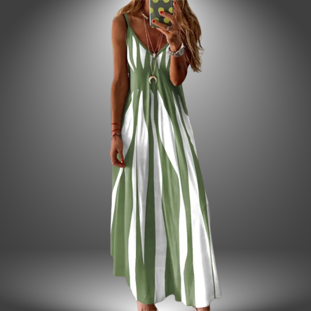 Bianca | Striped Maxi Dress