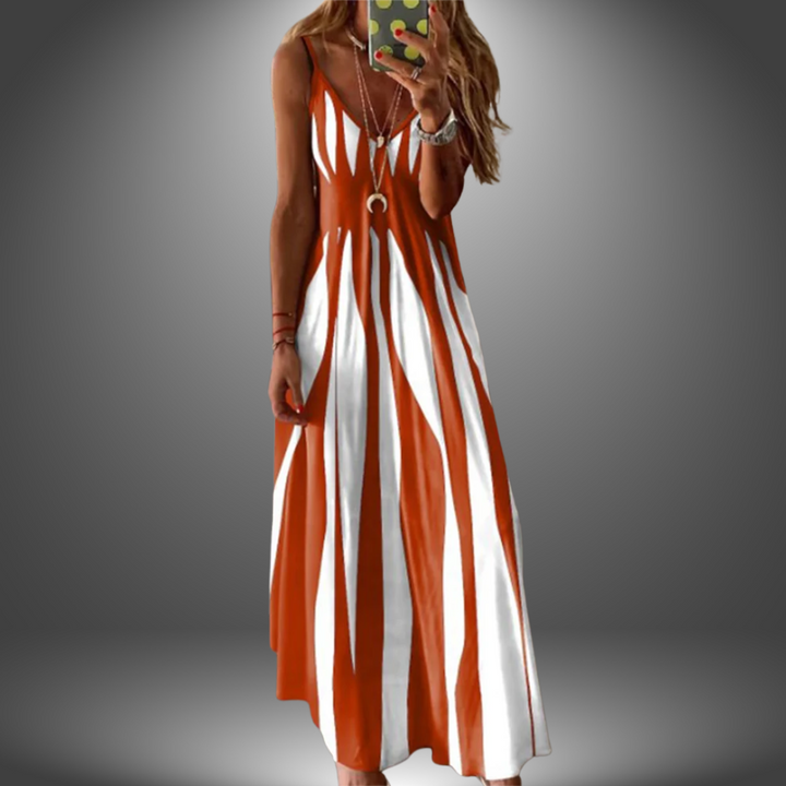 Bianca | Striped Maxi Dress