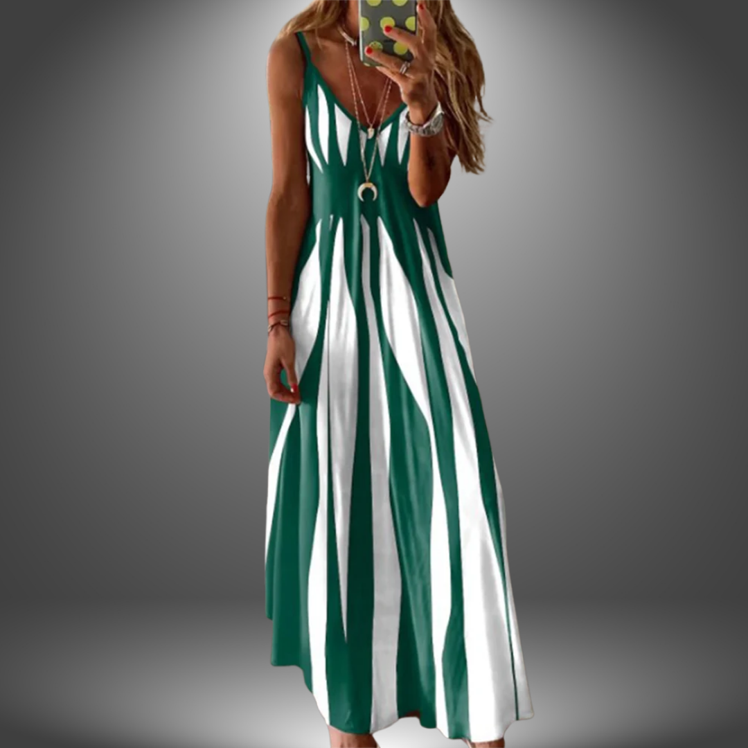Bianca | Striped Maxi Dress