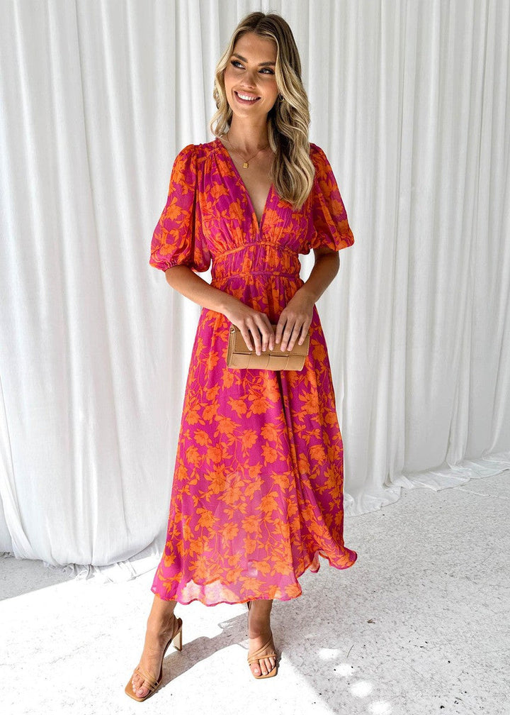 Lyra | Floral Midi Dress