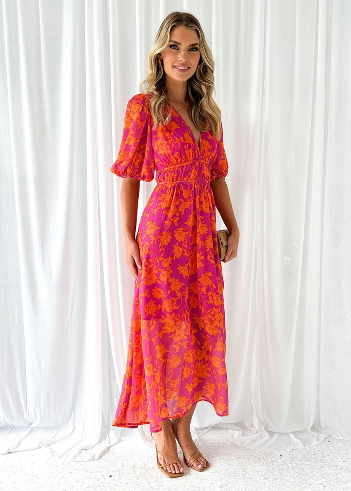 Lyra | Floral Midi Dress