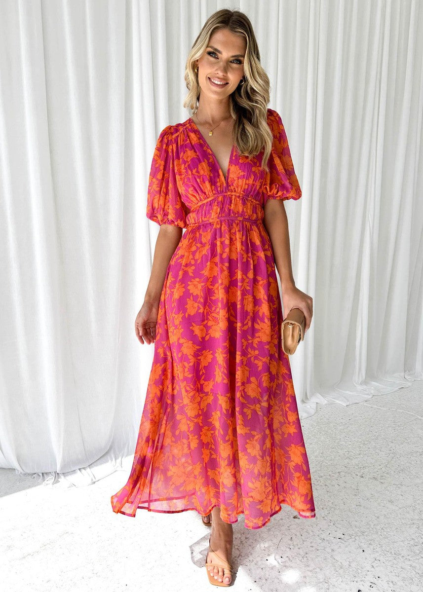 Lyra | Floral Midi Dress