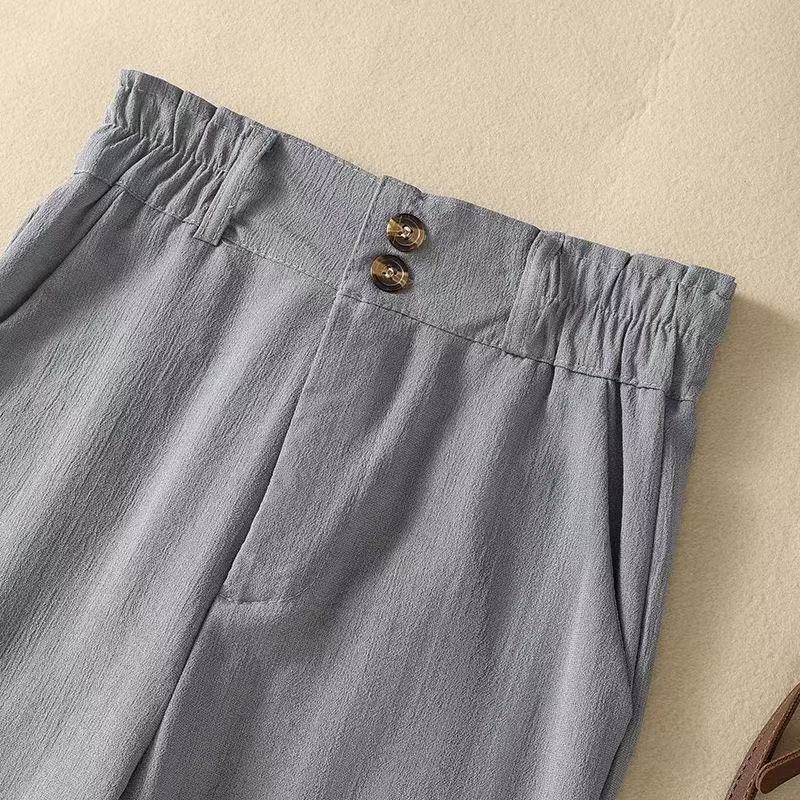 Sage | Wide Leg Linen Trousers