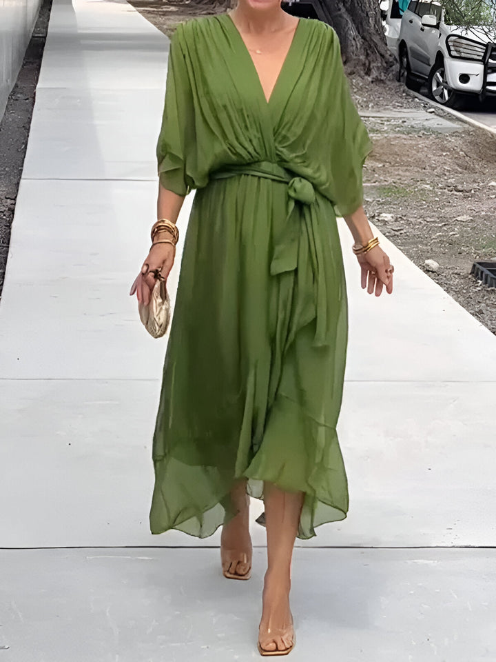 Margery | Elegant Chiffon Midi Dress