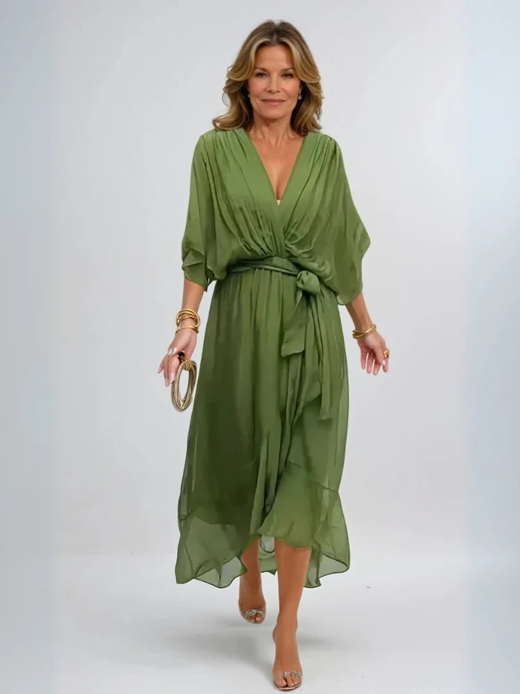 Margery | Elegant Chiffon Midi Dress