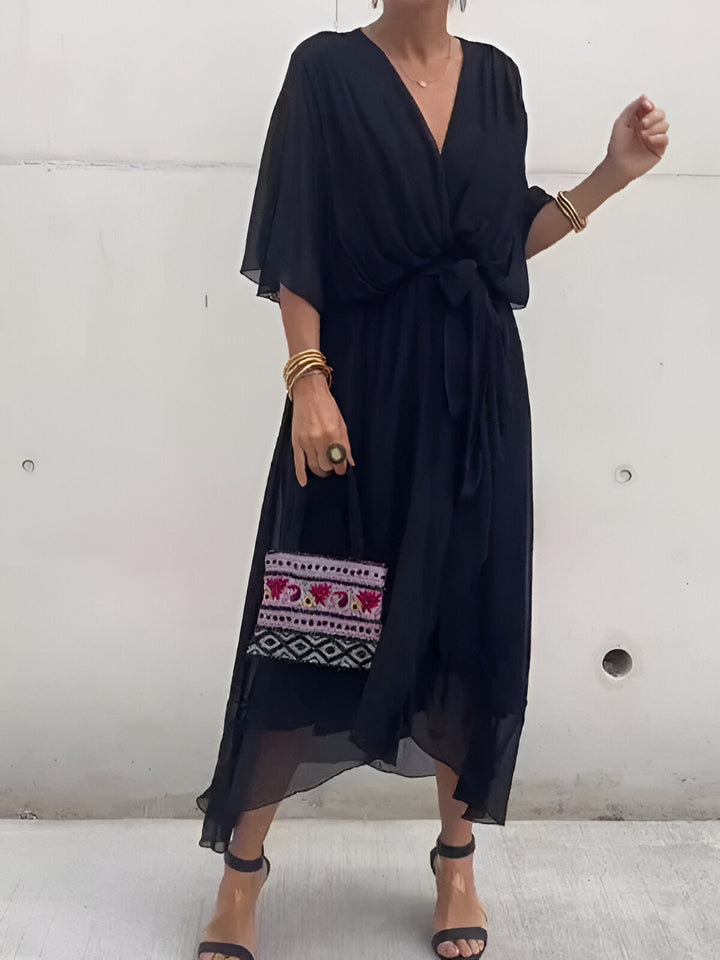 Margery | Elegant Chiffon Midi Dress