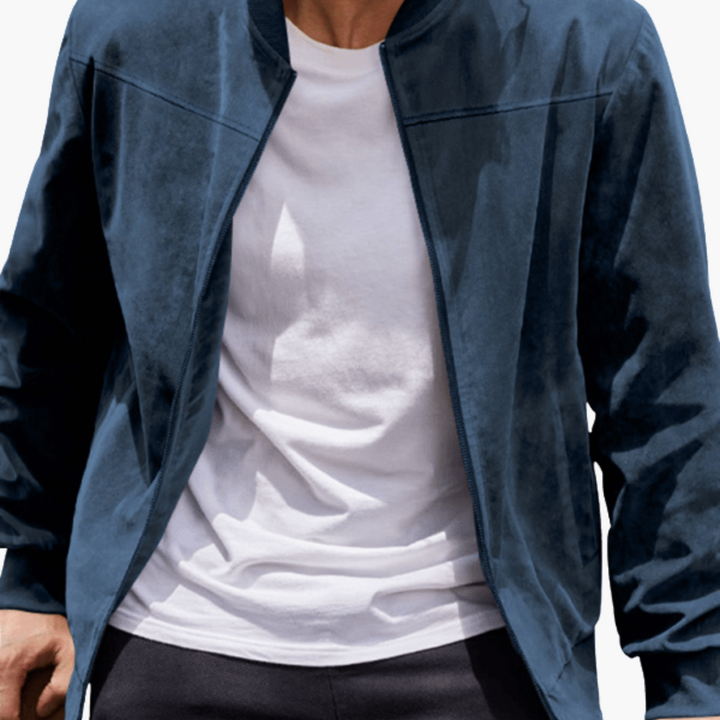 Jacob | Men’s Relaxed Fit Zip Closure Bomber Jacket