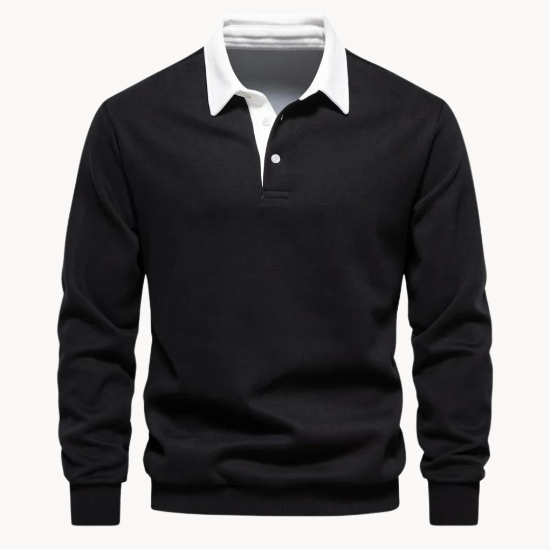 Patrick | Men’s Contrast Collar Long Sleeve Sweatshirt