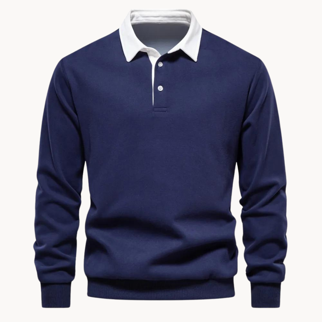 Patrick | Men’s Contrast Collar Long Sleeve Sweatshirt