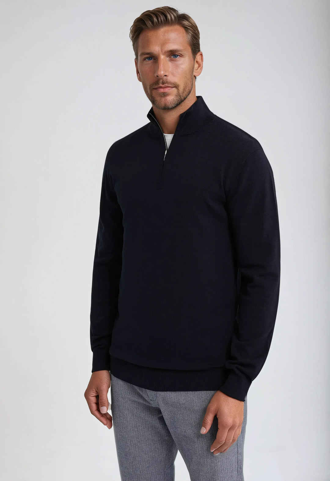 Michael | Men’s Half Zip Classic Style Sweatshirt