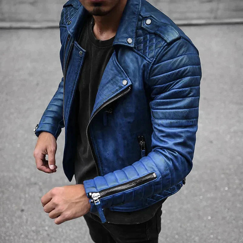 Daniel | Men’s Stylish Zip-Up Biker Jacket