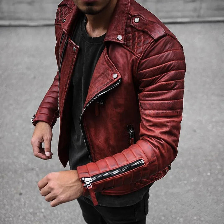 Daniel | Men’s Stylish Zip-Up Biker Jacket