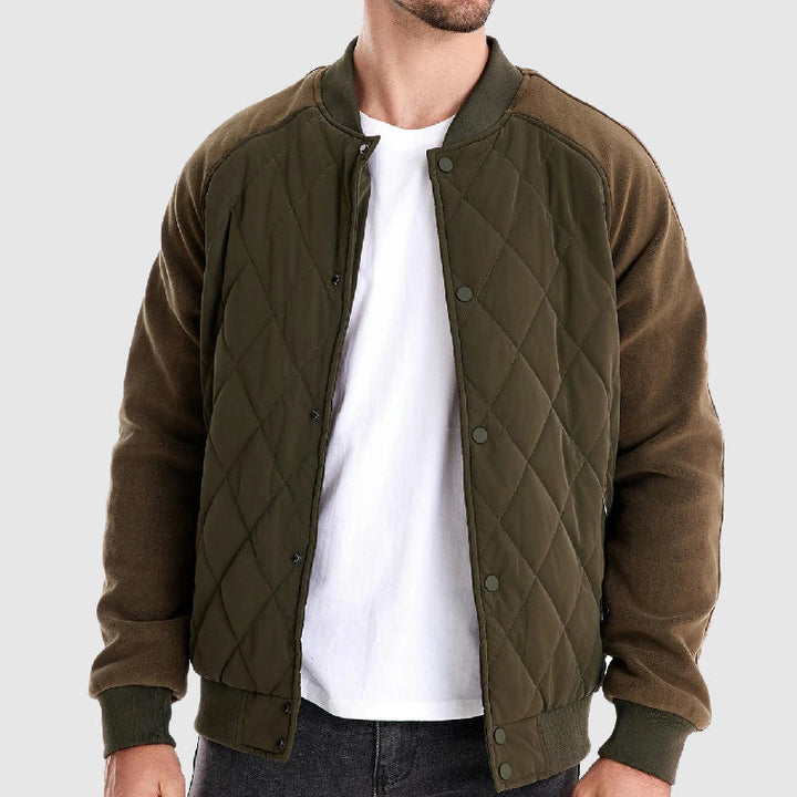 Jack | Men’s Classic Long Sleeve Quilted Bomber Jacket