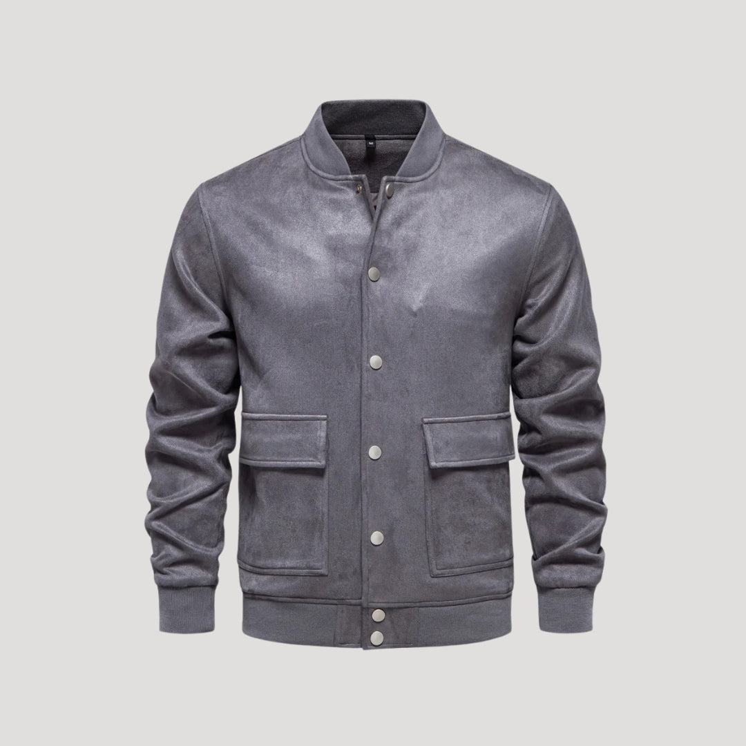 Henry | Men’s Casual Snap Button Bomber Jacket