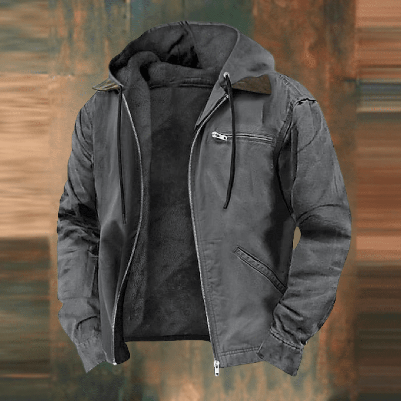 Elliot | Men’s Hooded Zip-Up Winter Casual Jacket