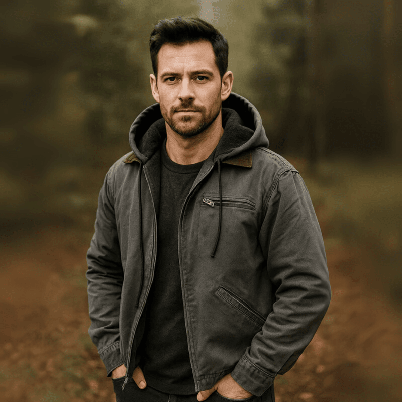 Elliot | Men’s Hooded Zip-Up Winter Casual Jacket