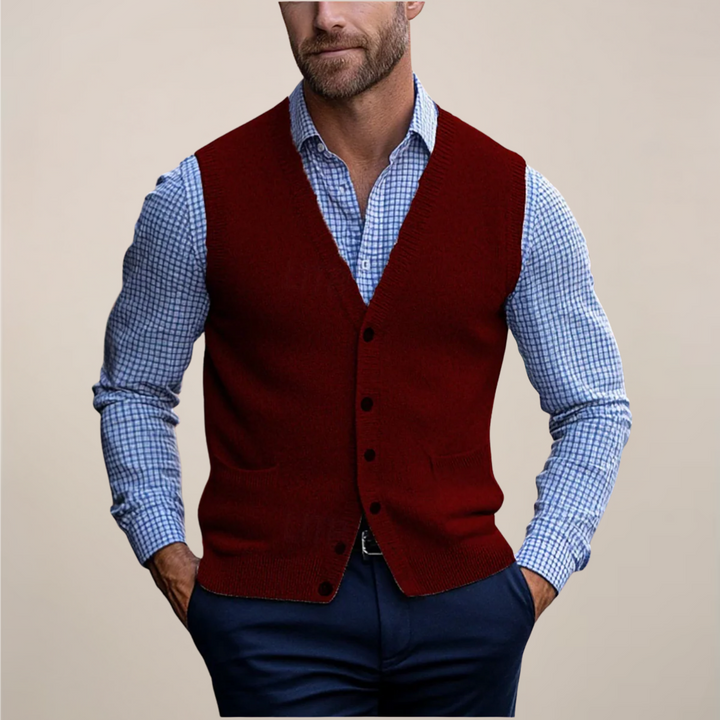 Drew | Men’s Spring Buttoned Knit Vest