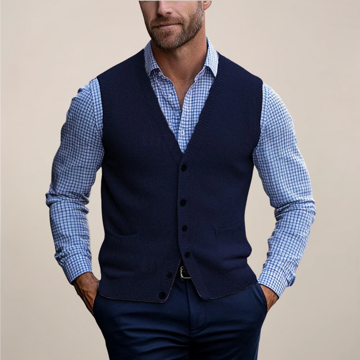 Drew | Men’s Spring Buttoned Knit Vest