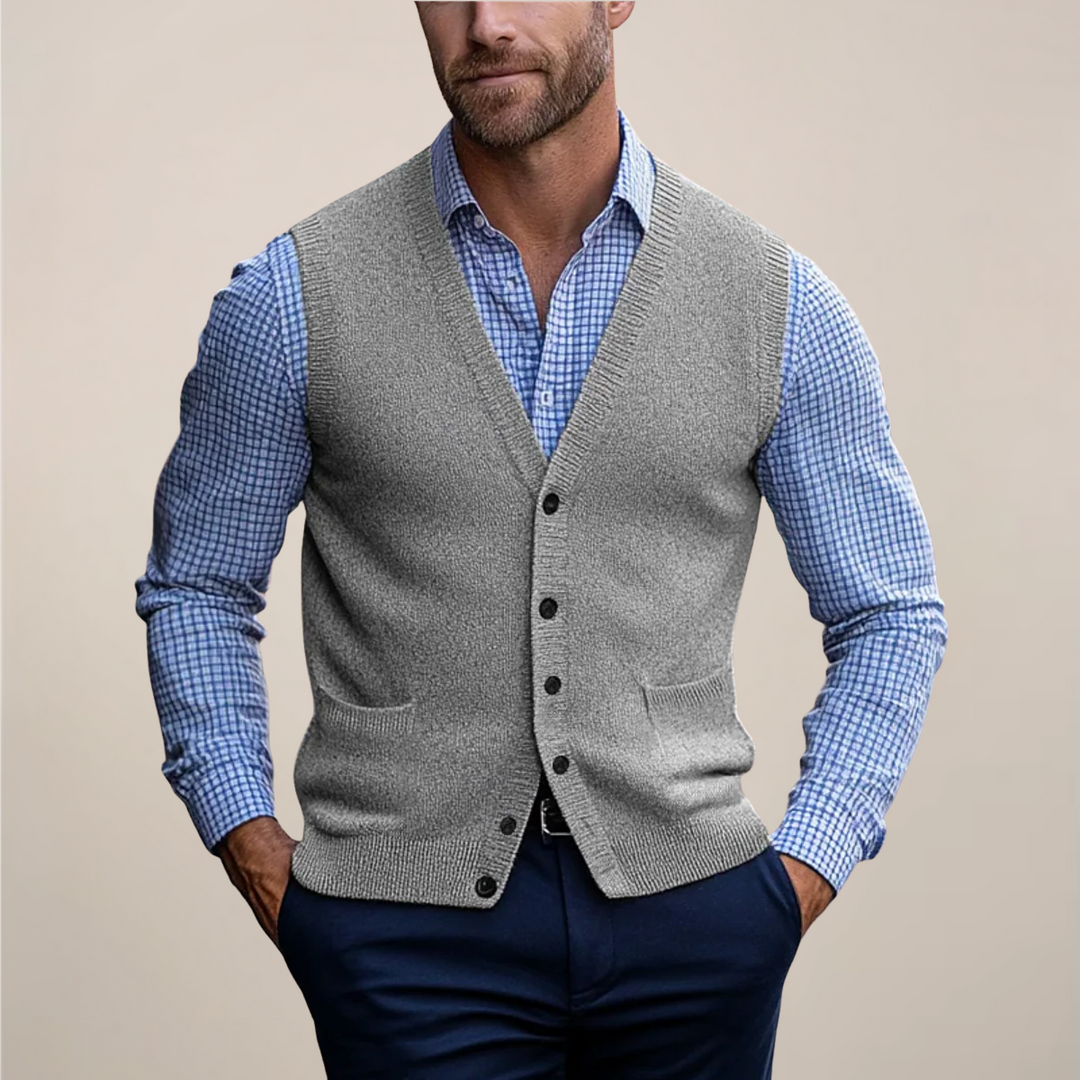 Drew | Men’s Spring Buttoned Knit Vest