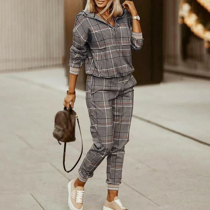 Zara | Women’s Modern Casual Zipper Top Tracksuit