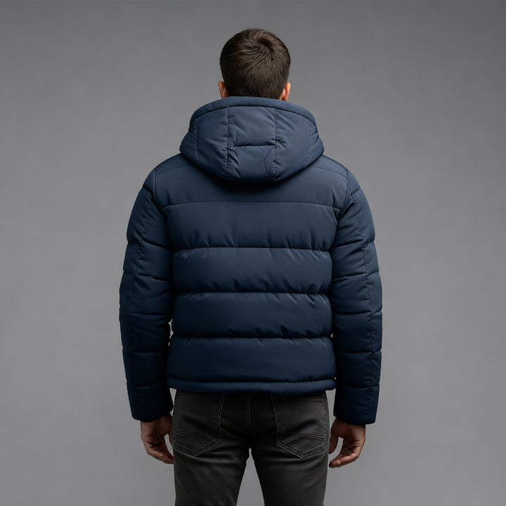 Samuel | Men’s Winter Quilted Puffer Jacket With Hood