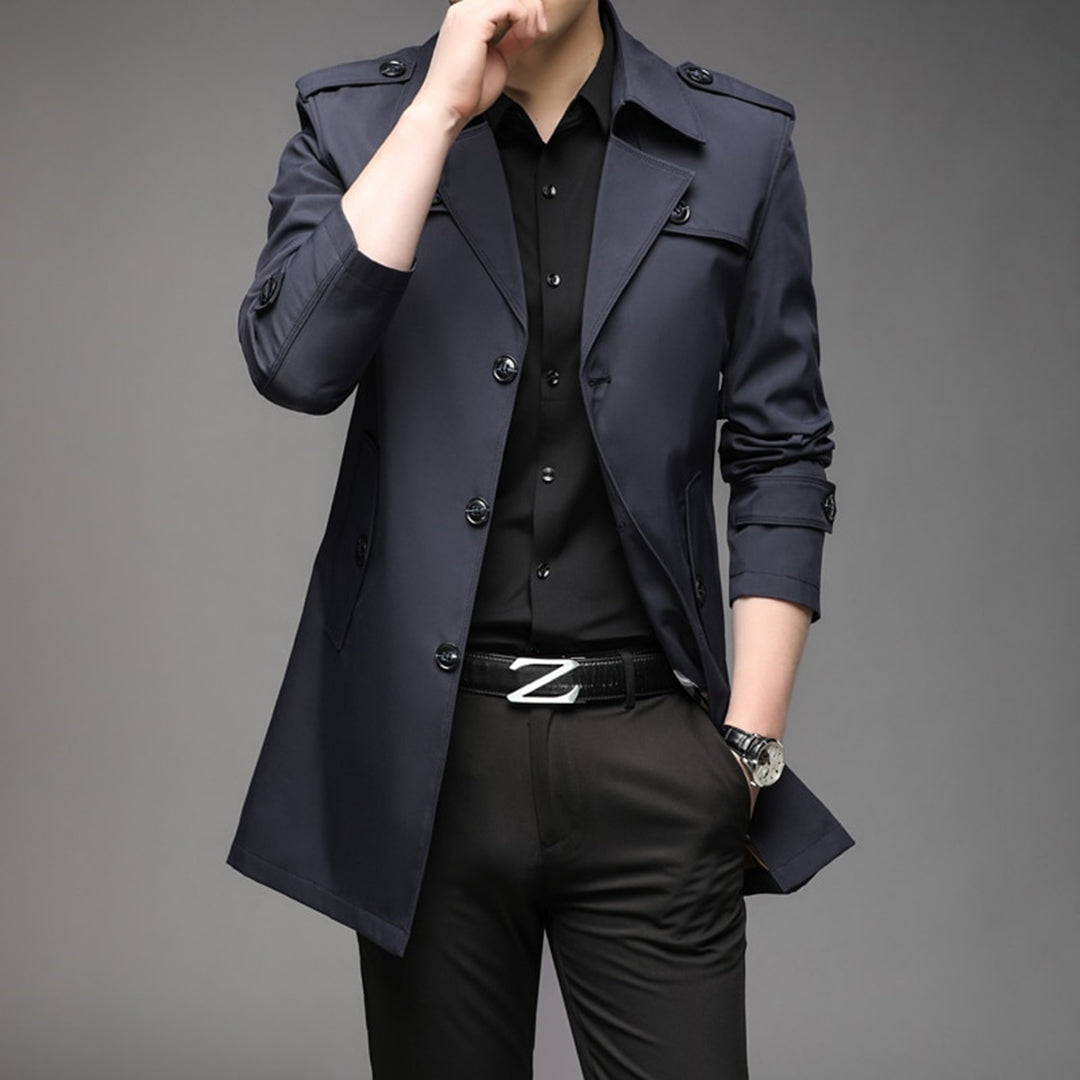 George | Men’s Classic Double-Breasted Trench Coat