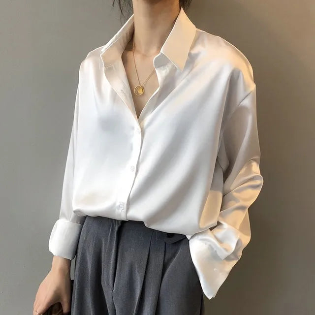 Willow | Women’s Modern Button Down Stain Blouse
