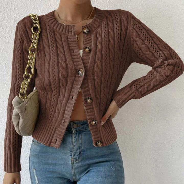 Delilah | Women’s Classic Long Sleeve Knit Cardigan
