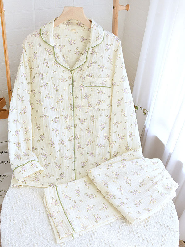 Isabelle | Women’s Classic Floral Button Down Pajama Set