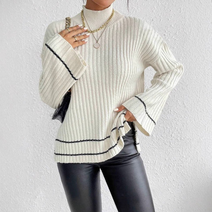 Mia | Women’s Casual Oversized Ribbed Knit Pullover Sweater