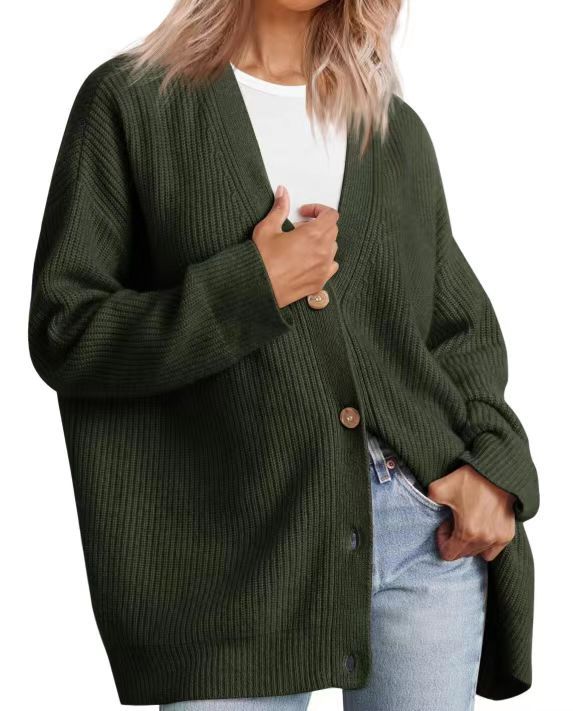 Katie | Women’s Relaxed Fit Long Sleeve Knit Cardigan
