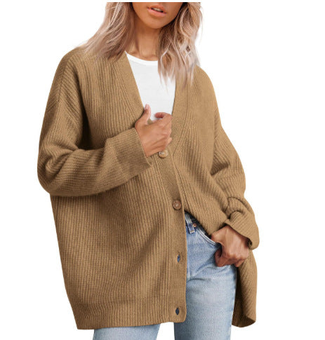 Katie | Women’s Relaxed Fit Long Sleeve Knit Cardigan
